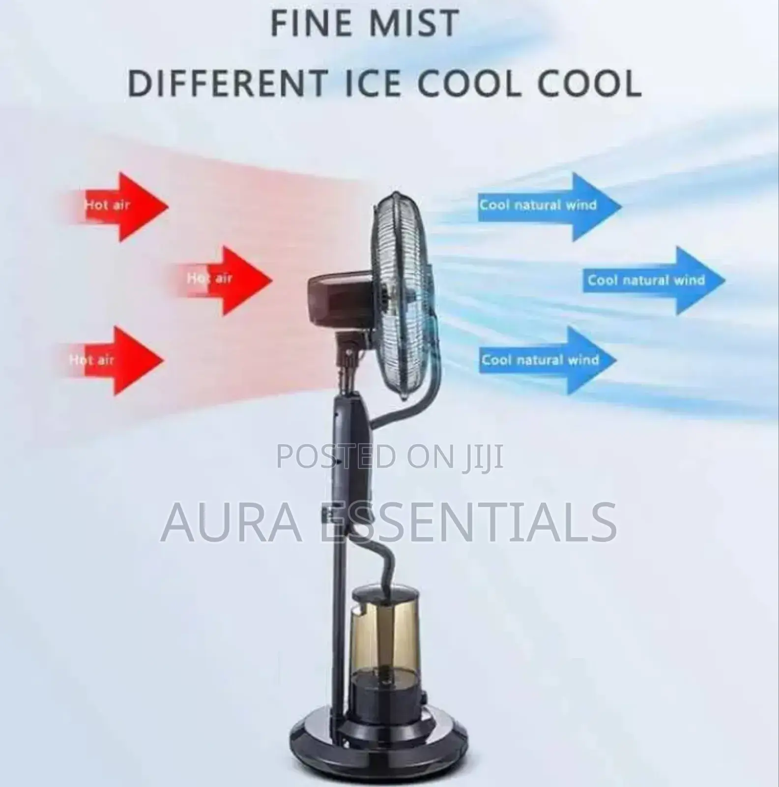 40cm Heavy Duty Pedestal Mist Fan