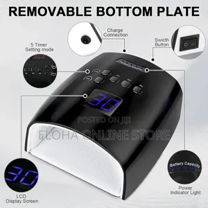 Uv Led Nail Lamp Rechargeable, Cordless