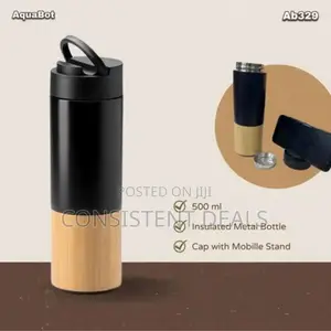 Stainless Steel Thermal Bottle With Bamboo