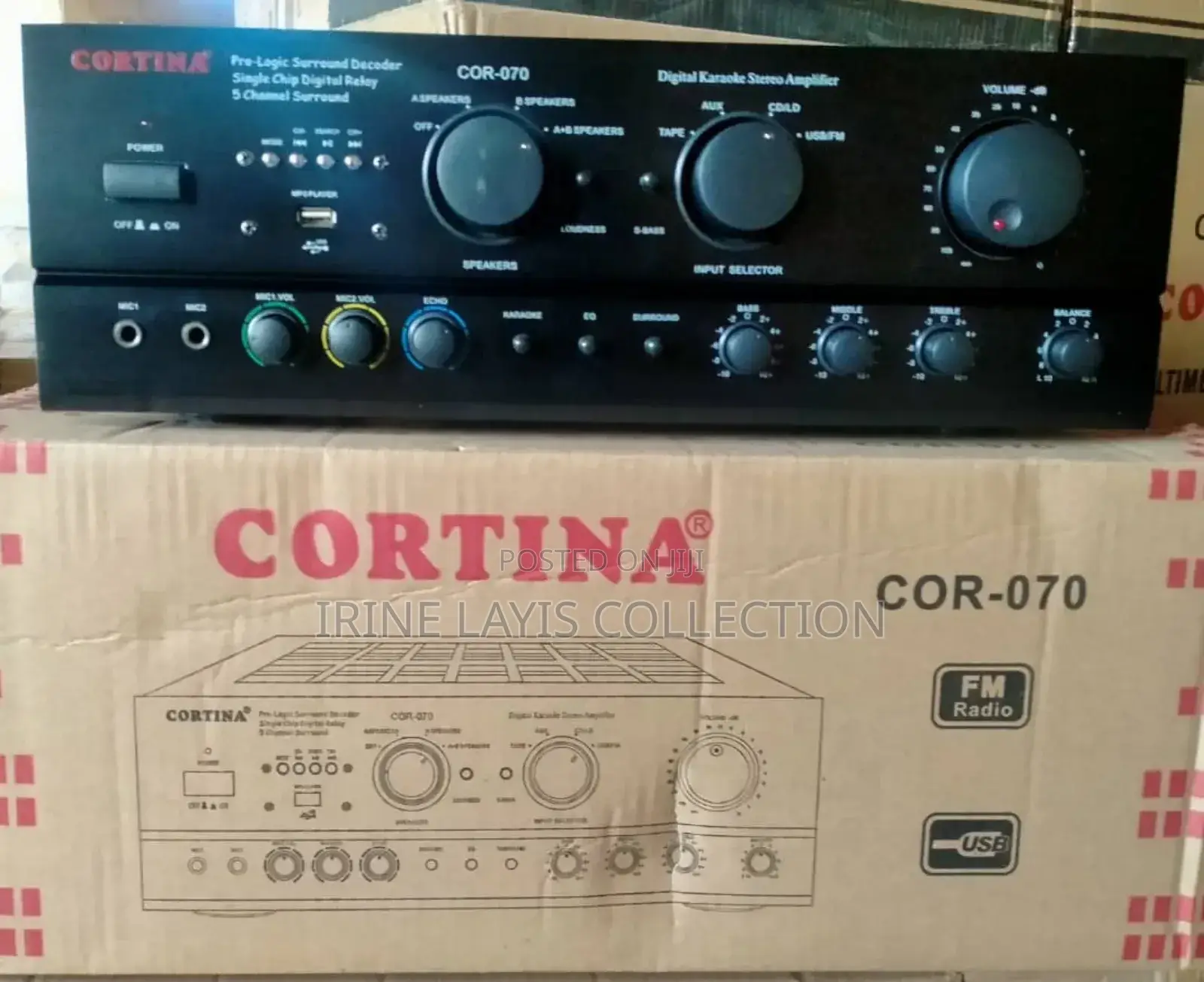 Cortina Cor-070 Digital Karaoke Stereo Amplifier.