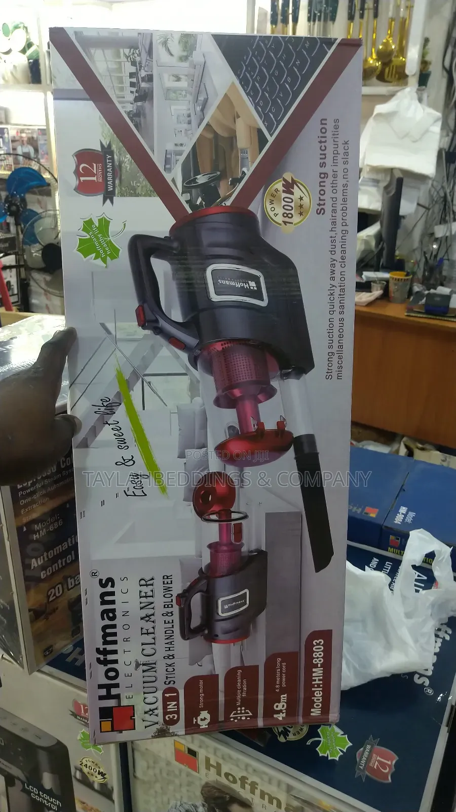 1800w Powerful Suction Vacuum Cleaner Lightweight for Hardwood Floors