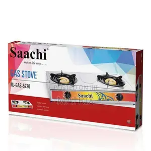 Saachi Gas Stove Double Burner With Automatic Ignition