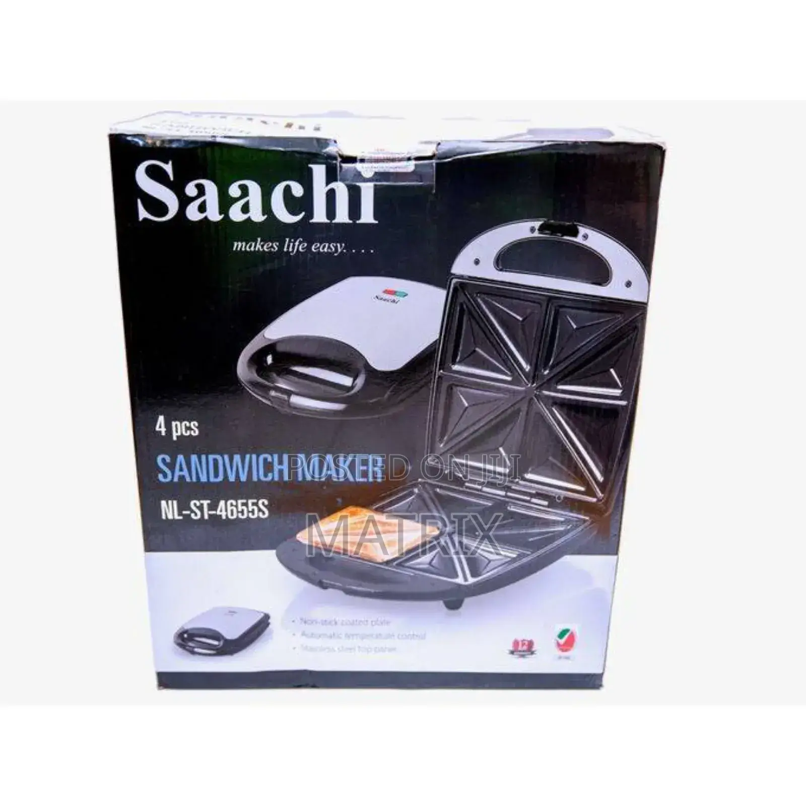 Saachi 4 Bread Slices Electric Sandwich Maker