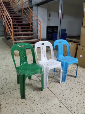 Straight Stand Armless Plastic Chairs