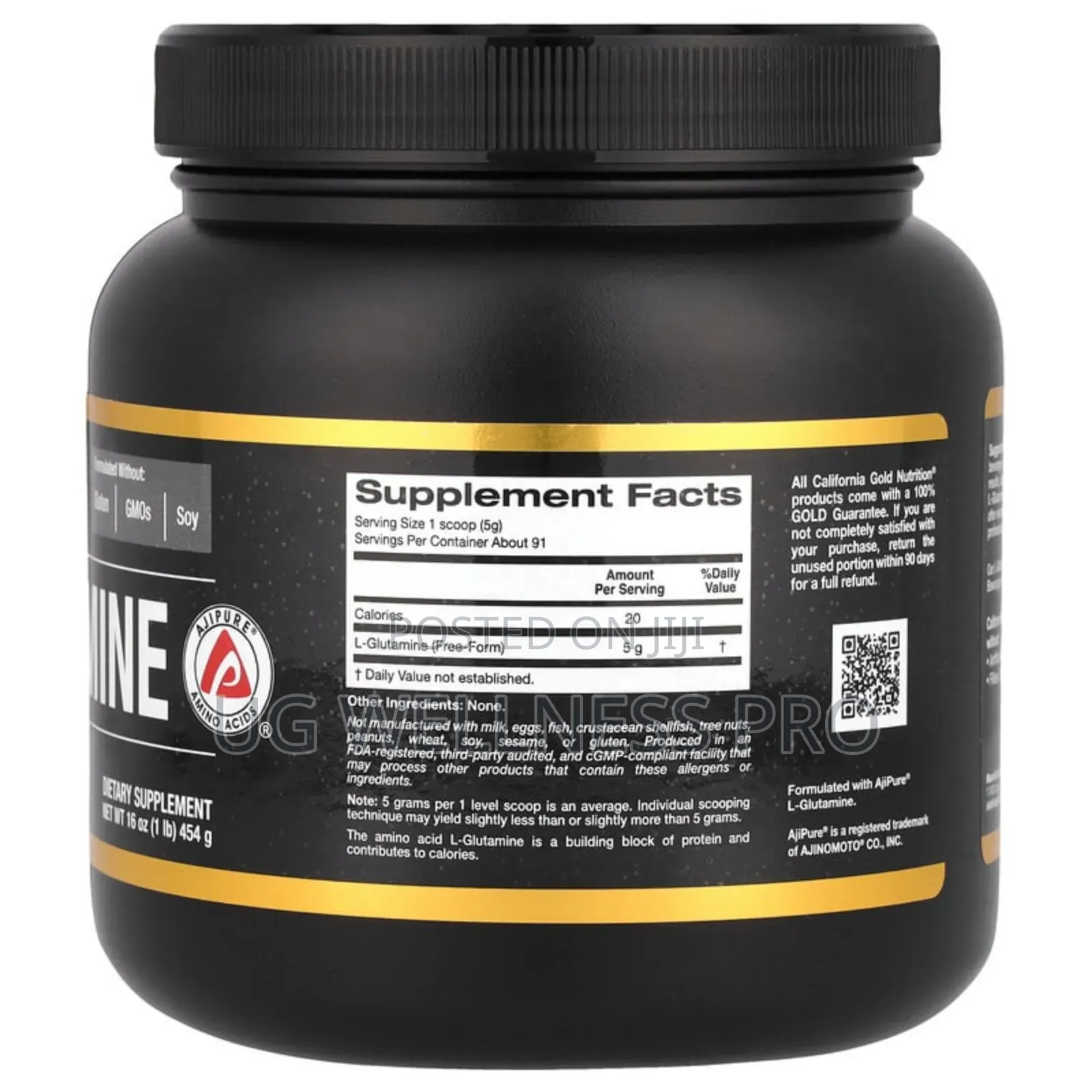 California Gold Nutrition, Sport, L-Glutamine Powder, Ajipure, 454g