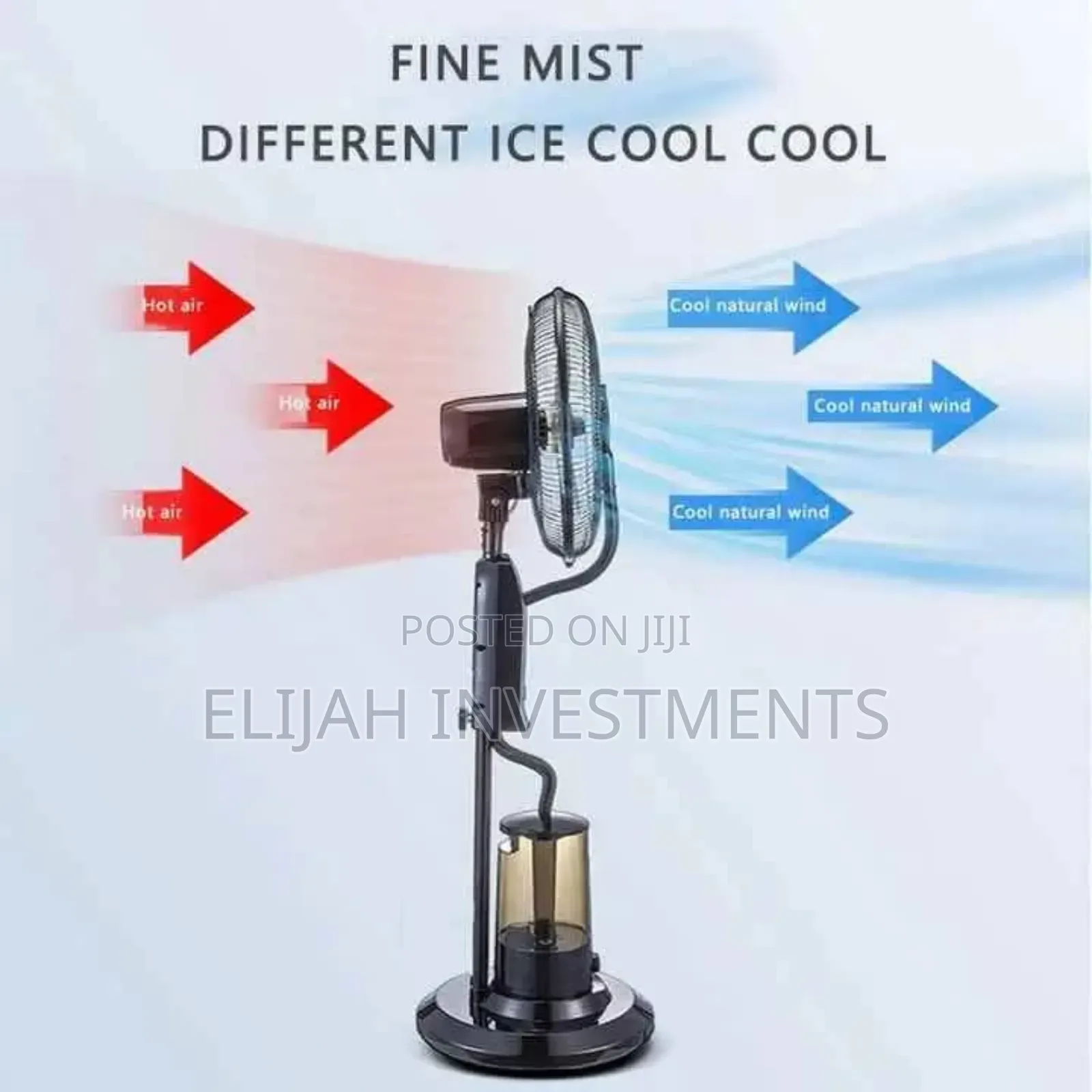 40cm Heavy Duty Pedestal Mist Fan