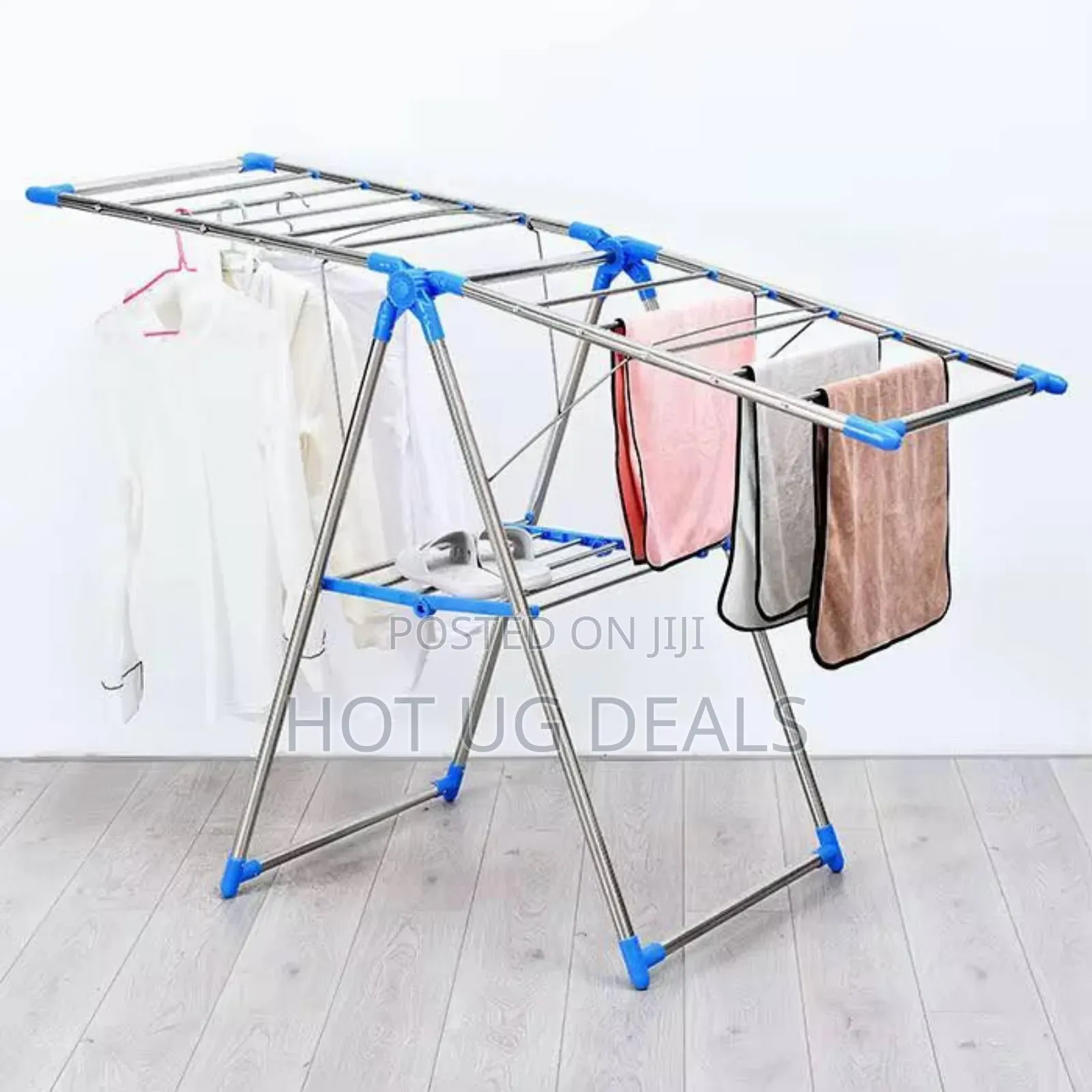 Metallic Portable Steel Clothes Hanger Clothes Drying Rack