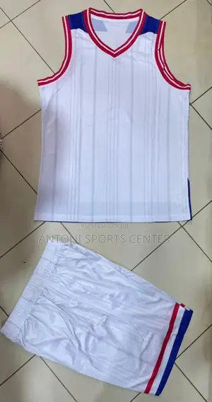 Red and White Color Original Basketball Jersey