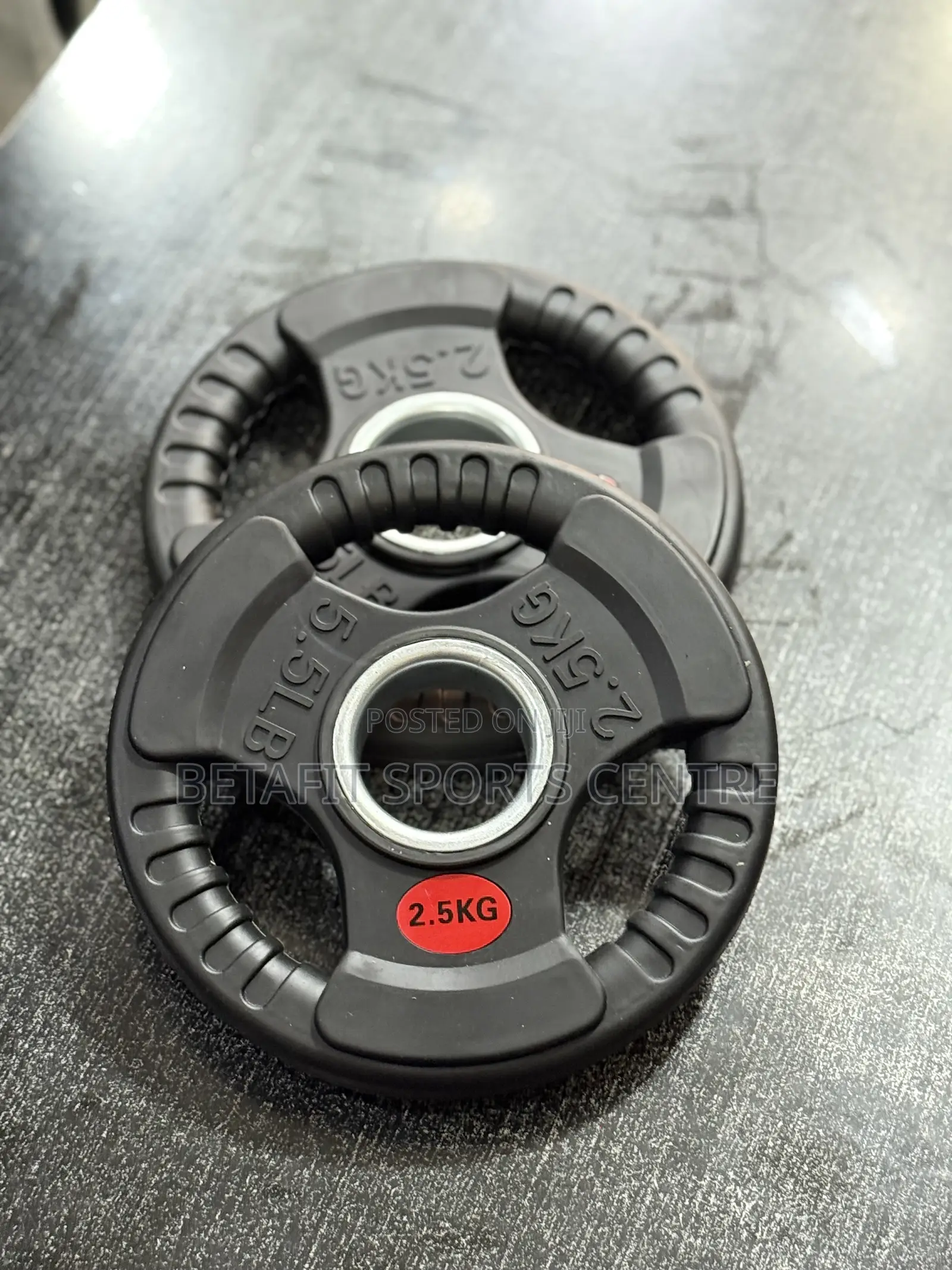 Rubber Plates 2.5 Kg Pair Big Hole