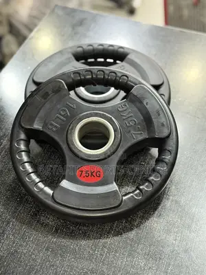 Rubber Plates 7.5 Kg Pair Big Hole