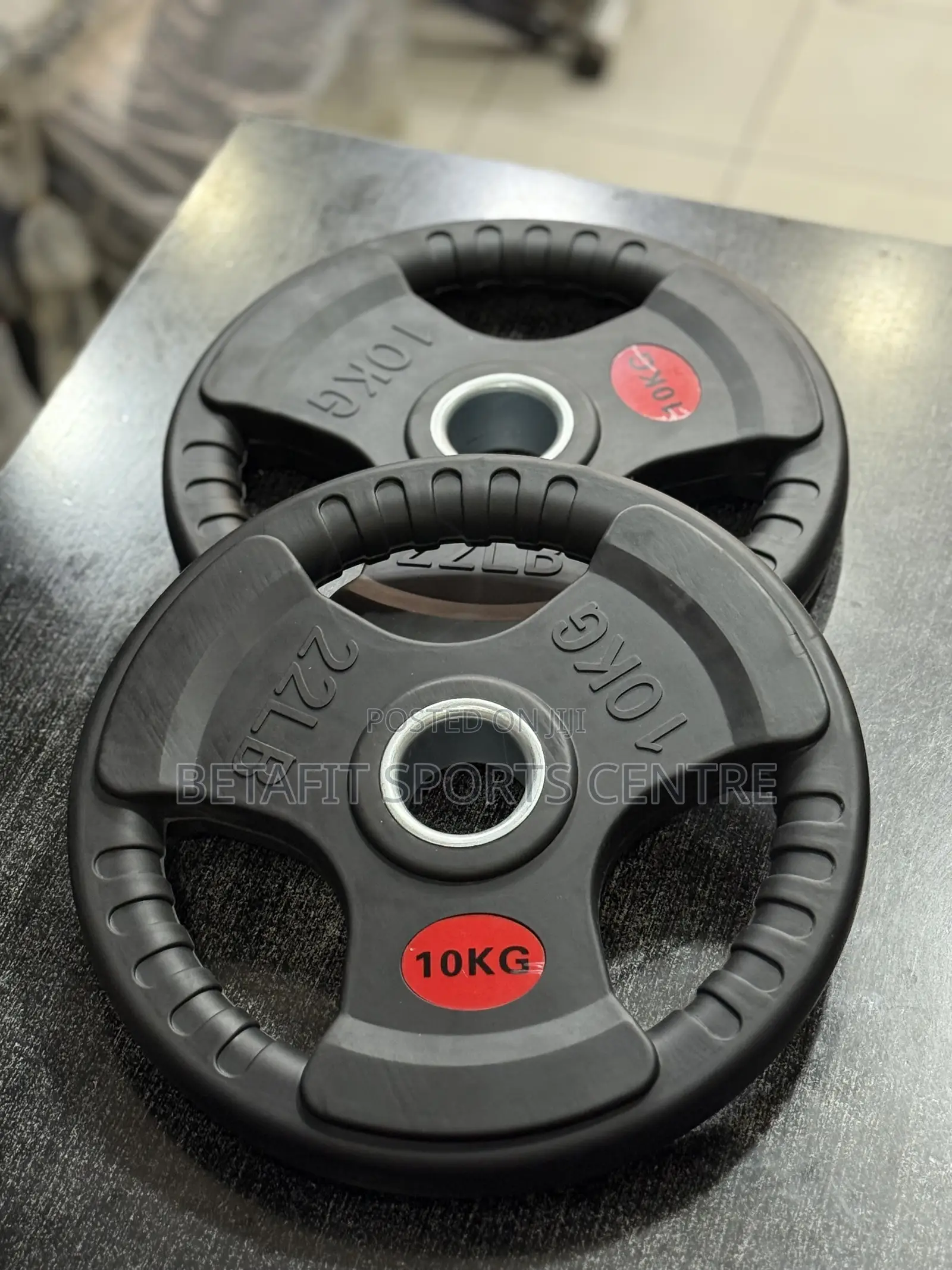 Rubber Plates 10 Kg Pair Big Hole