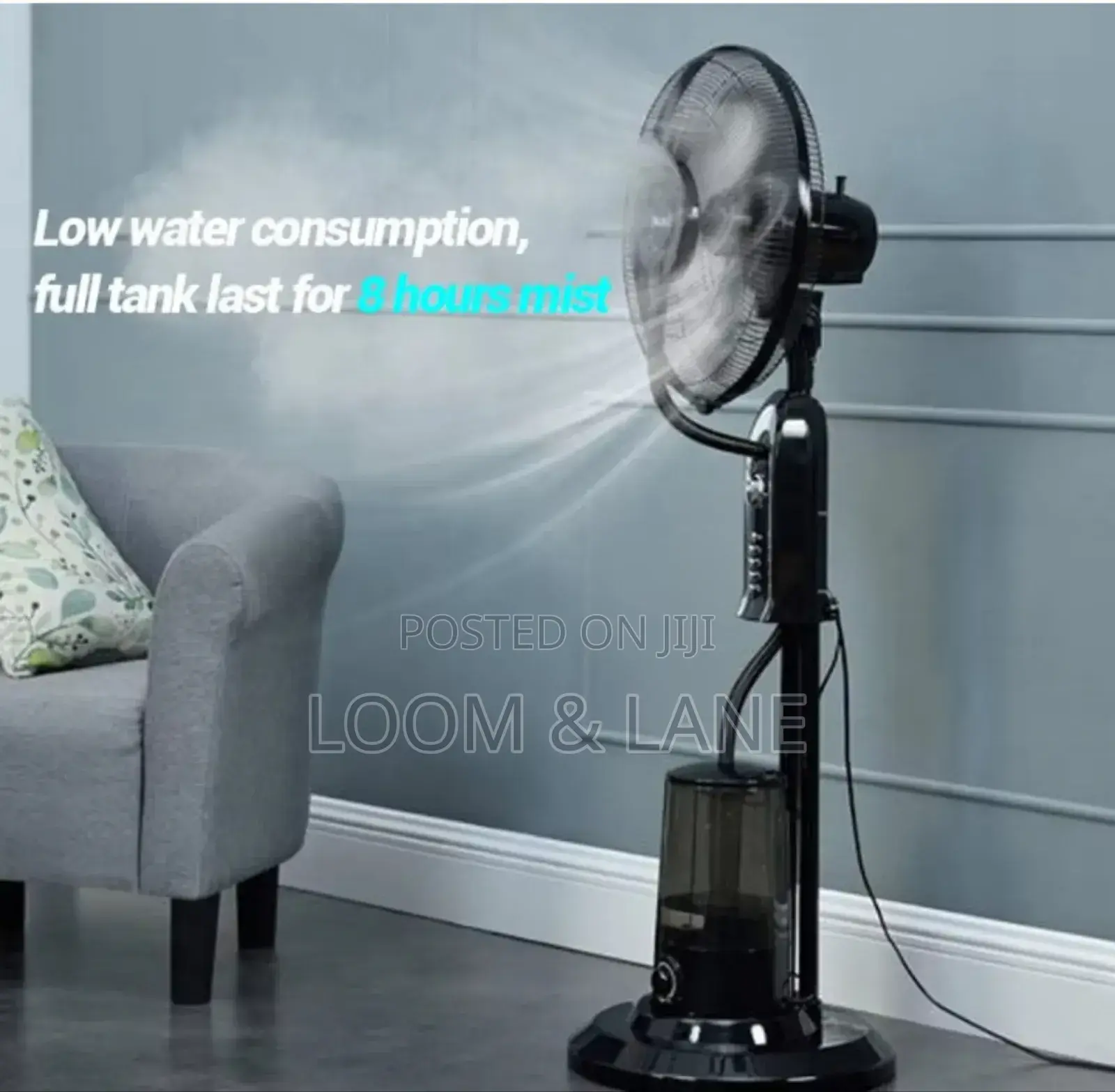 40cm Heavy Duty Pedestal Mist Fan