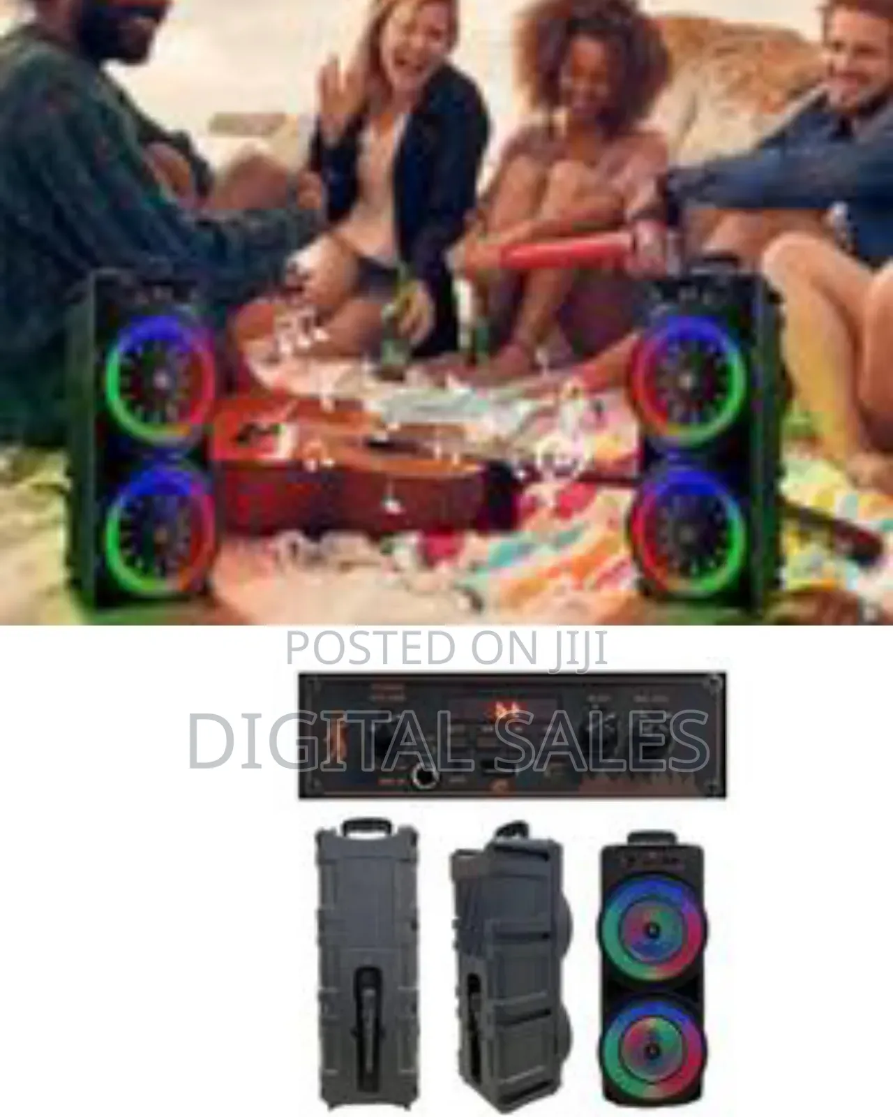 Subwoofer Dual for 8.5 Inches and 20w Outdoor RGB Lights Tf Card