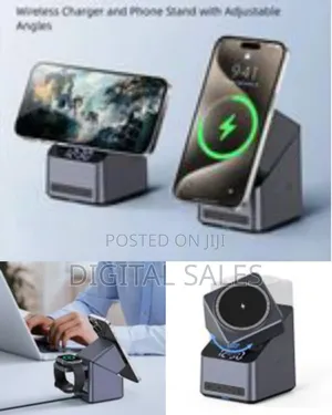 Green Lion 4 Device Multi Wireless Charger With Adjustable Viewing