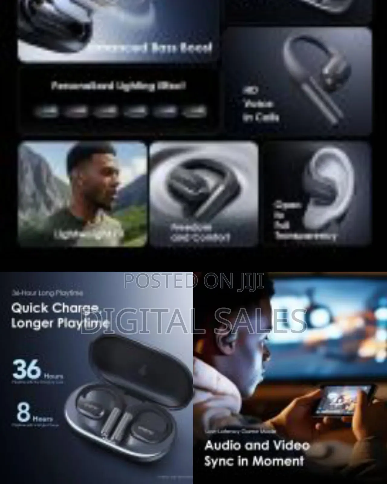 Oraimo Spacebuds Openarc Opn-675 Anc True Wireless Earbuds, Sound