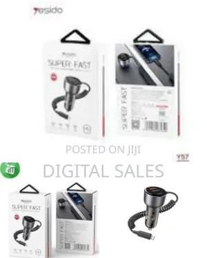 Yesido Y57 50w Cell Phone Super Fast Car Charger Included