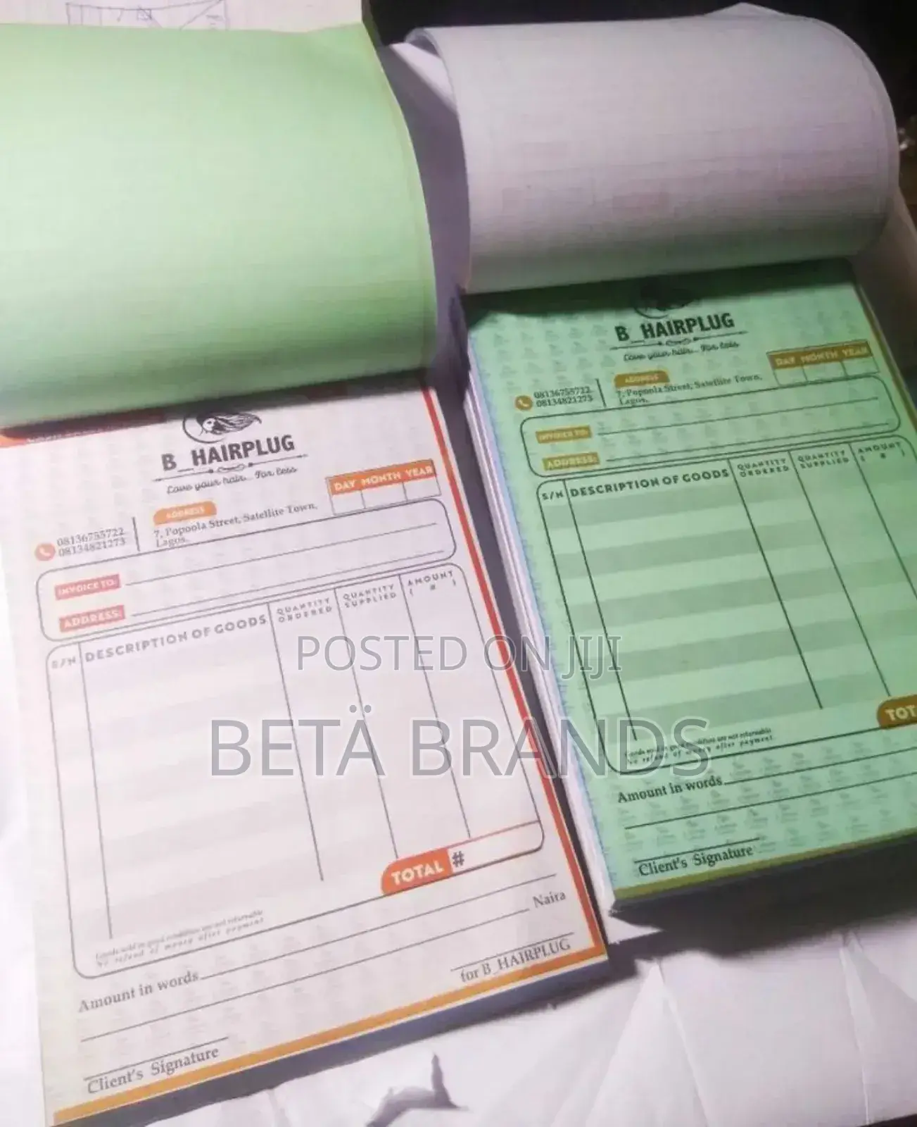 Receipt Books