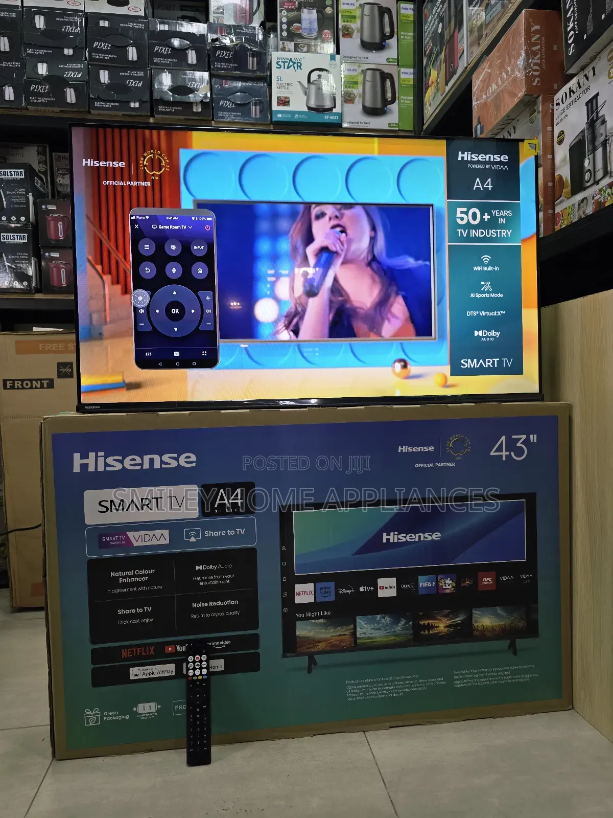 43a4qs Hisense Vidaa Smart 43inches Digital Tv With 3 Years Warranty