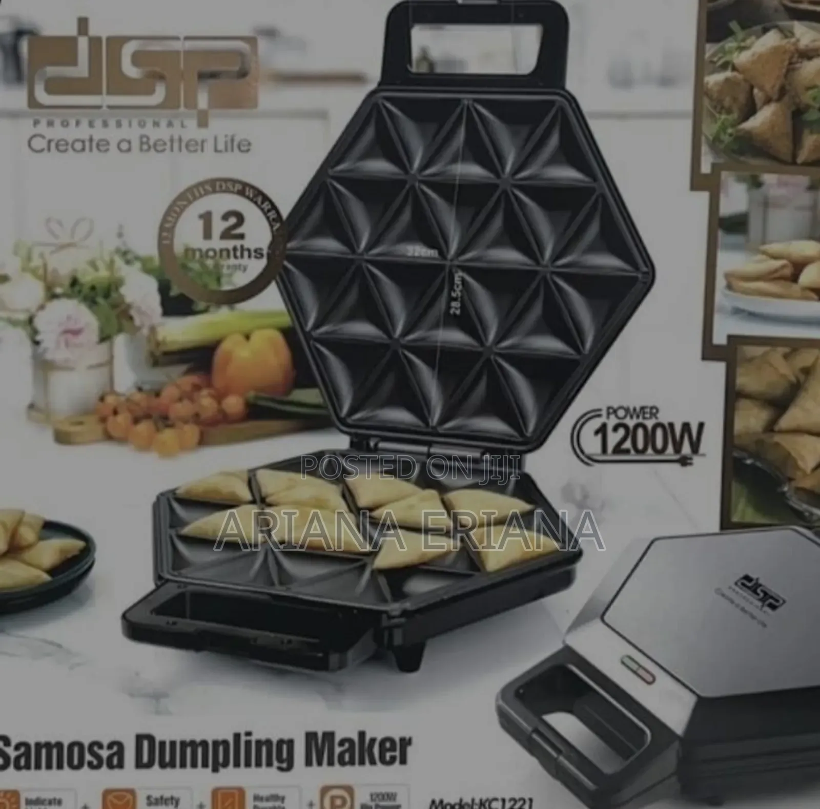 DSP Professional Samosa Maker 24 Pieces 1200 Watts for sale - Ariana ...