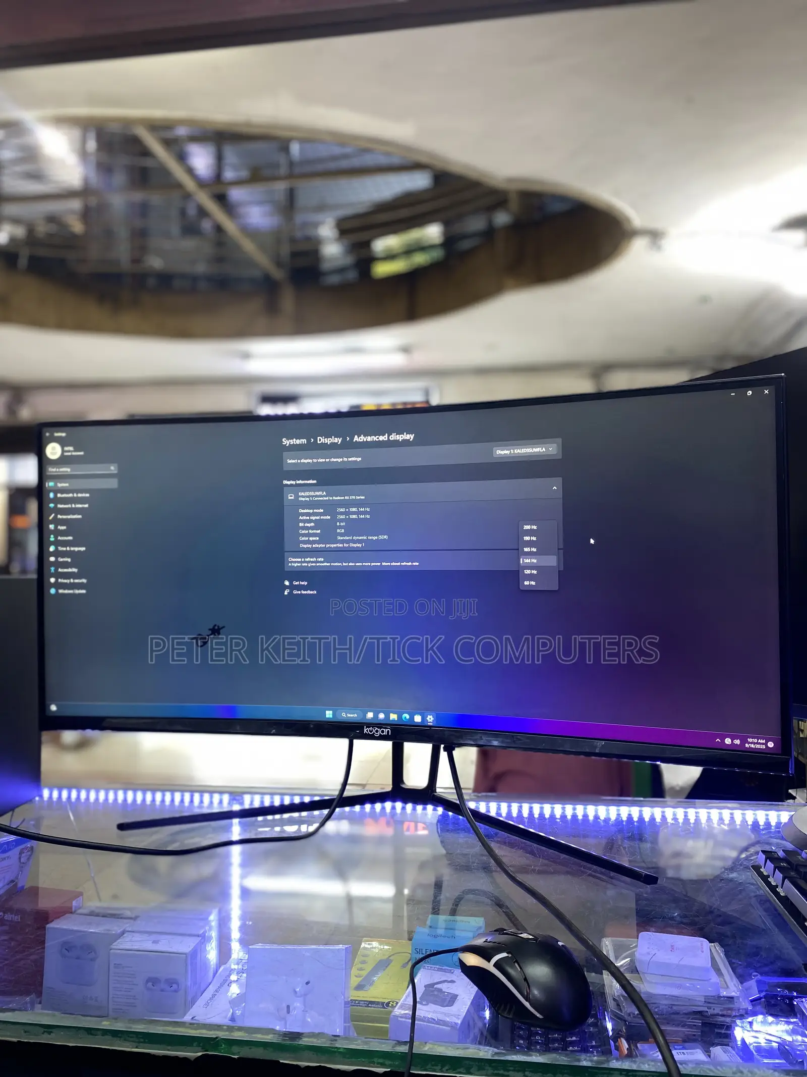 Ultra Wide 35" Curved 200hz Gaming and Graphical Monitor With Pip,Led