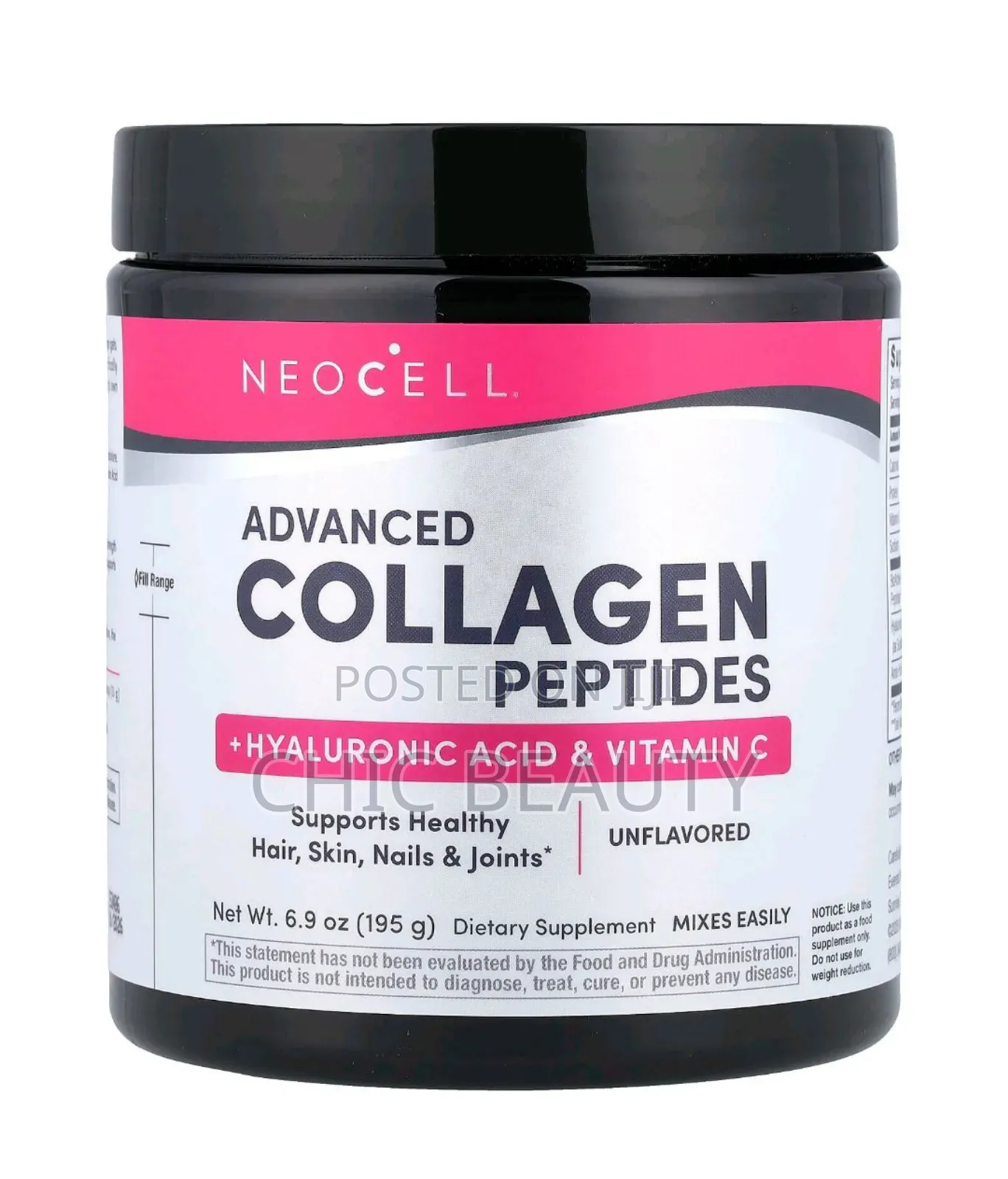 Neocell Advanced Collagen Peptides Hyaluronic Acid Vitamin C 195g