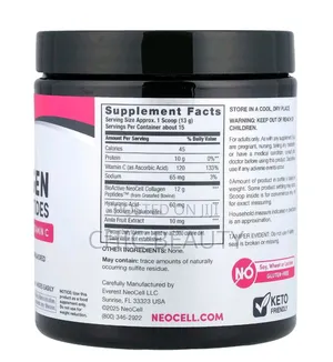 Neocell Advanced Collagen Peptides Hyaluronic Acid Vitamin C 195g