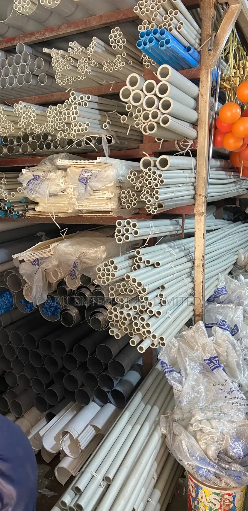 PVC and PPR Pipes in Different Sizes