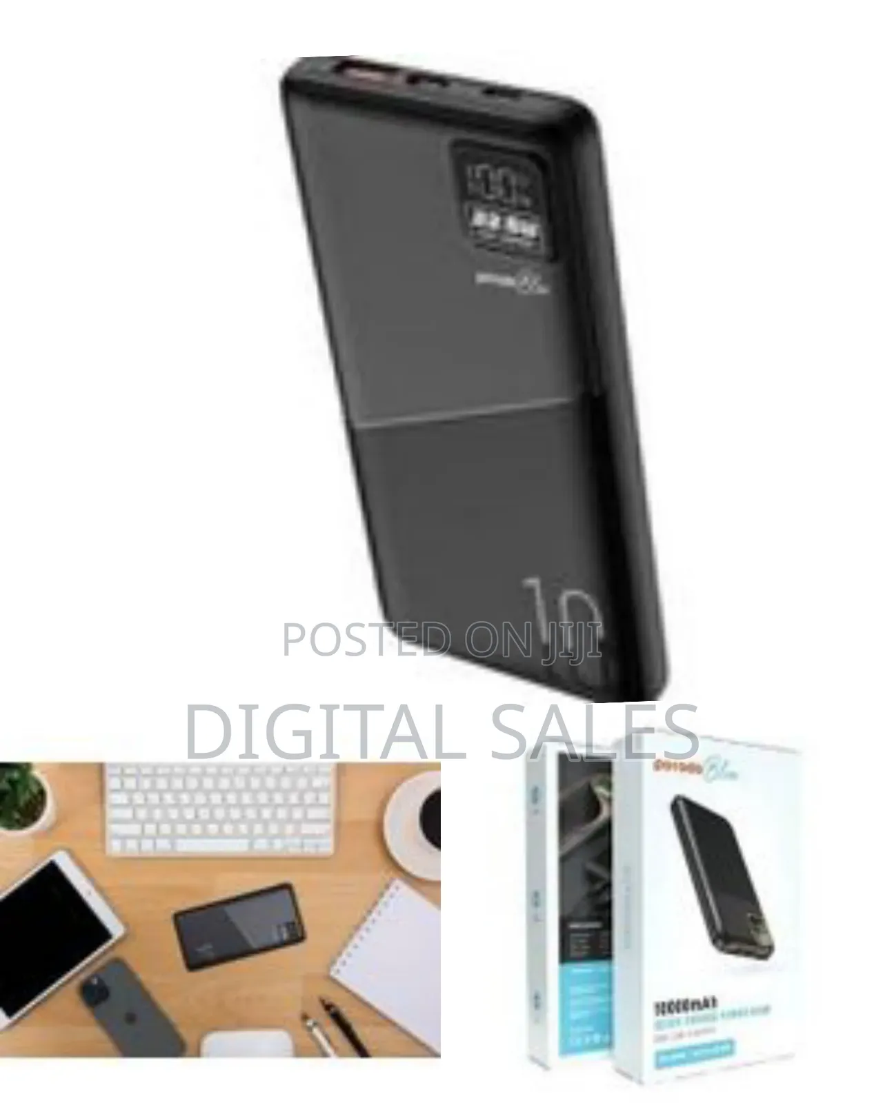Porodo Blue Pb053 Quick Charge Power Bank 10000 Mah, Pd 20w Power