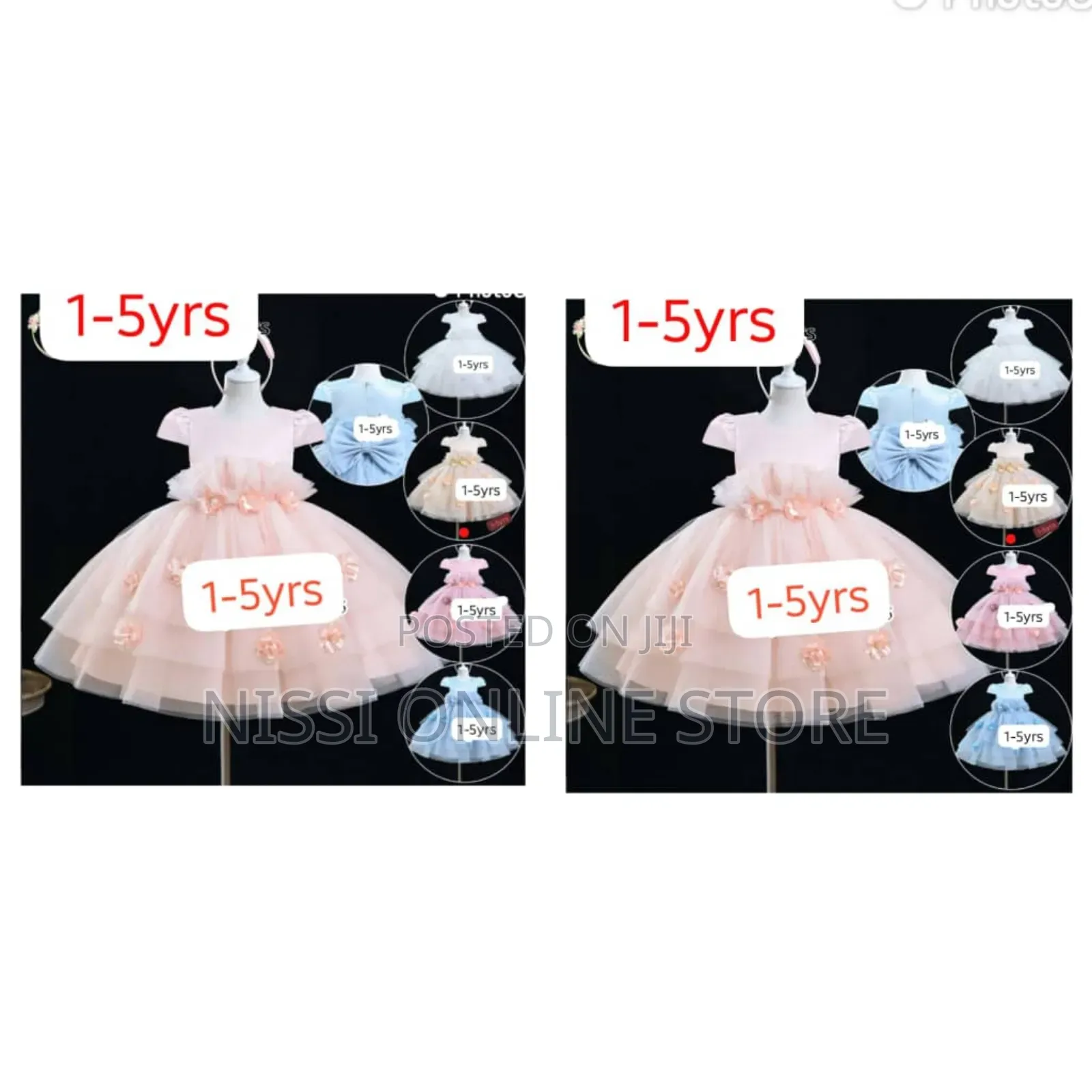 1-5yrs Girl's Party Dress