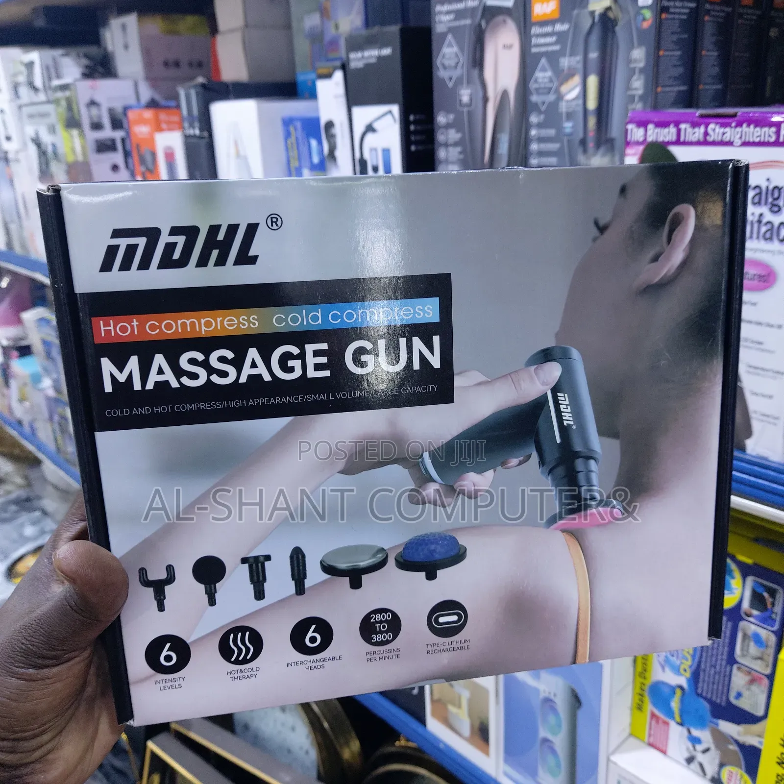 Massage Gun Rechargeable, 6 In 1 Rechargeable Massager Gun