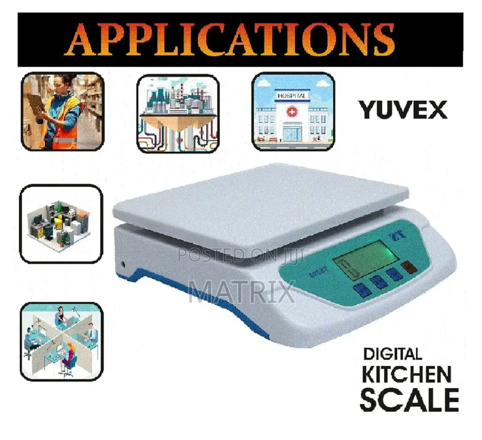 Digital Electronic Kitchen Scale Power Up 30kg/1gm