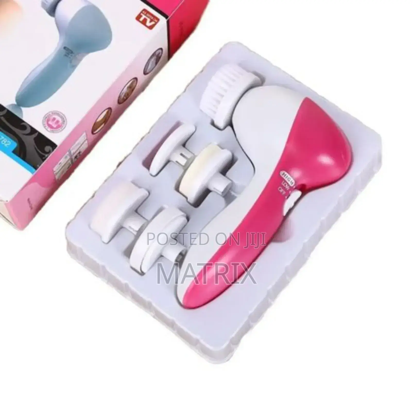 5in1 Electric Deep Facial Cleaner Skin Care Brush Massager Scrubber