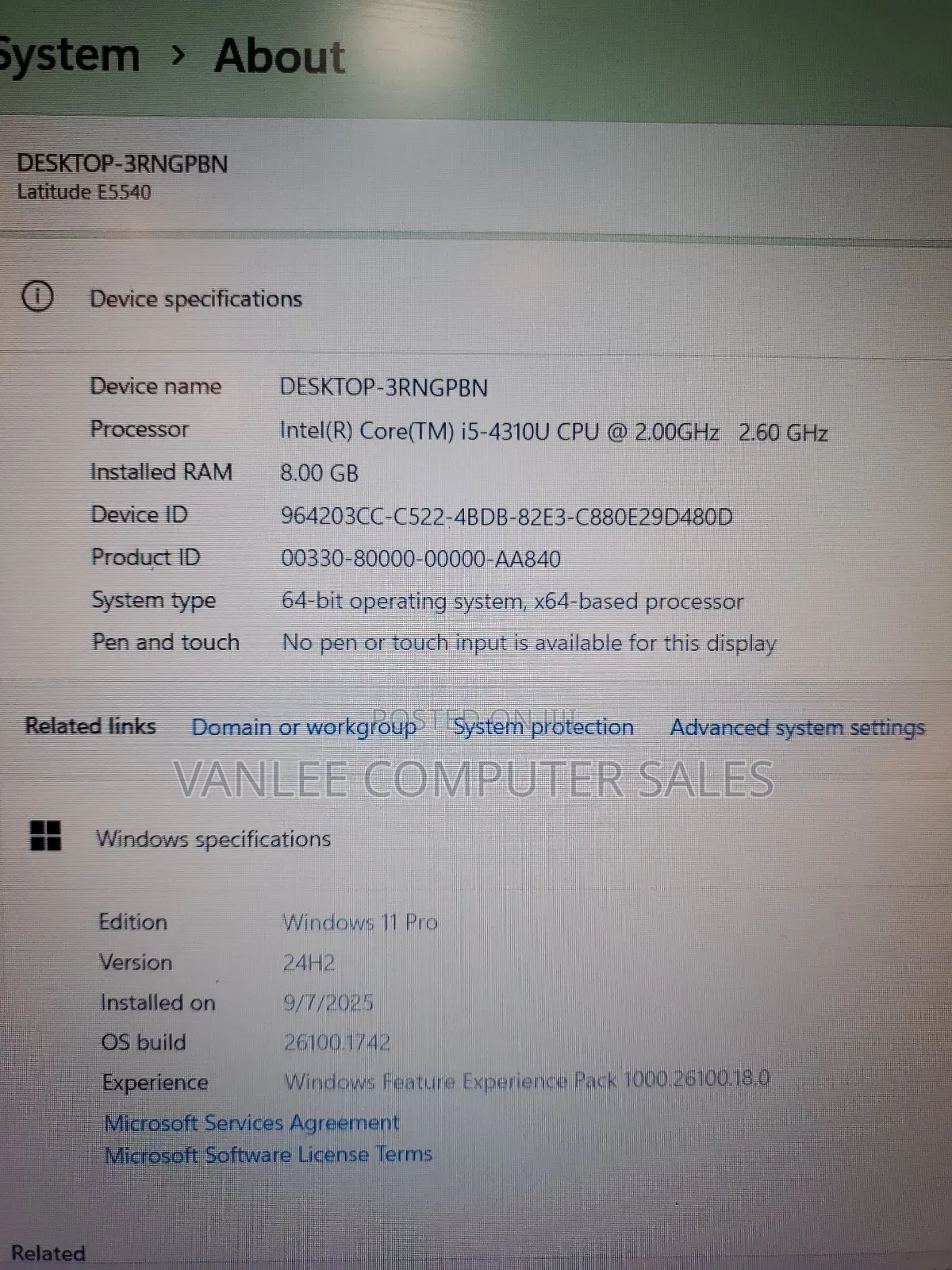 Laptop Dell Latitude 5540 8GB Intel Core I5 HDD 500GB