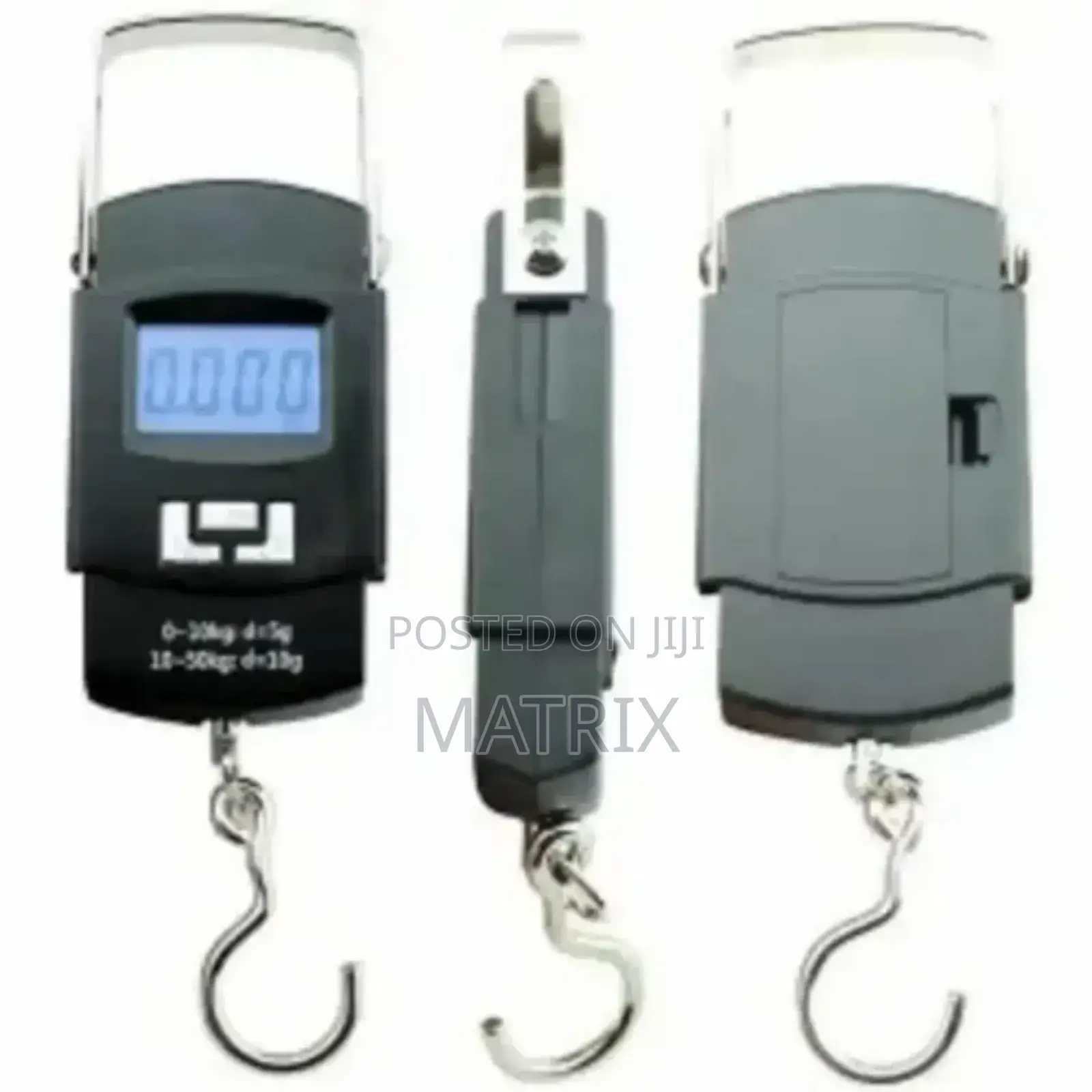 50kgs/50 Kg Digital Portable Weighing Scale - Black