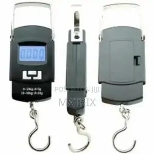 50kgs/50 Kg Digital Portable Weighing Scale - Black