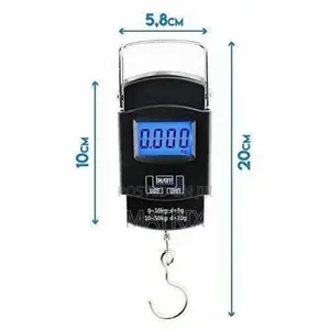 50kgs/50 Kg Digital Portable Weighing Scale - Black