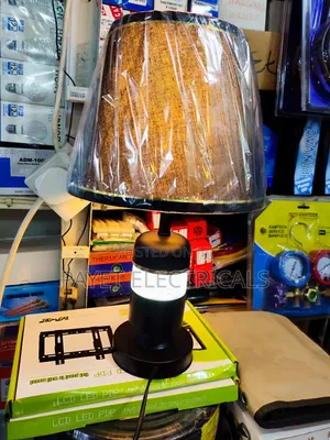 Lit Black Table Lampshade for Bedroom