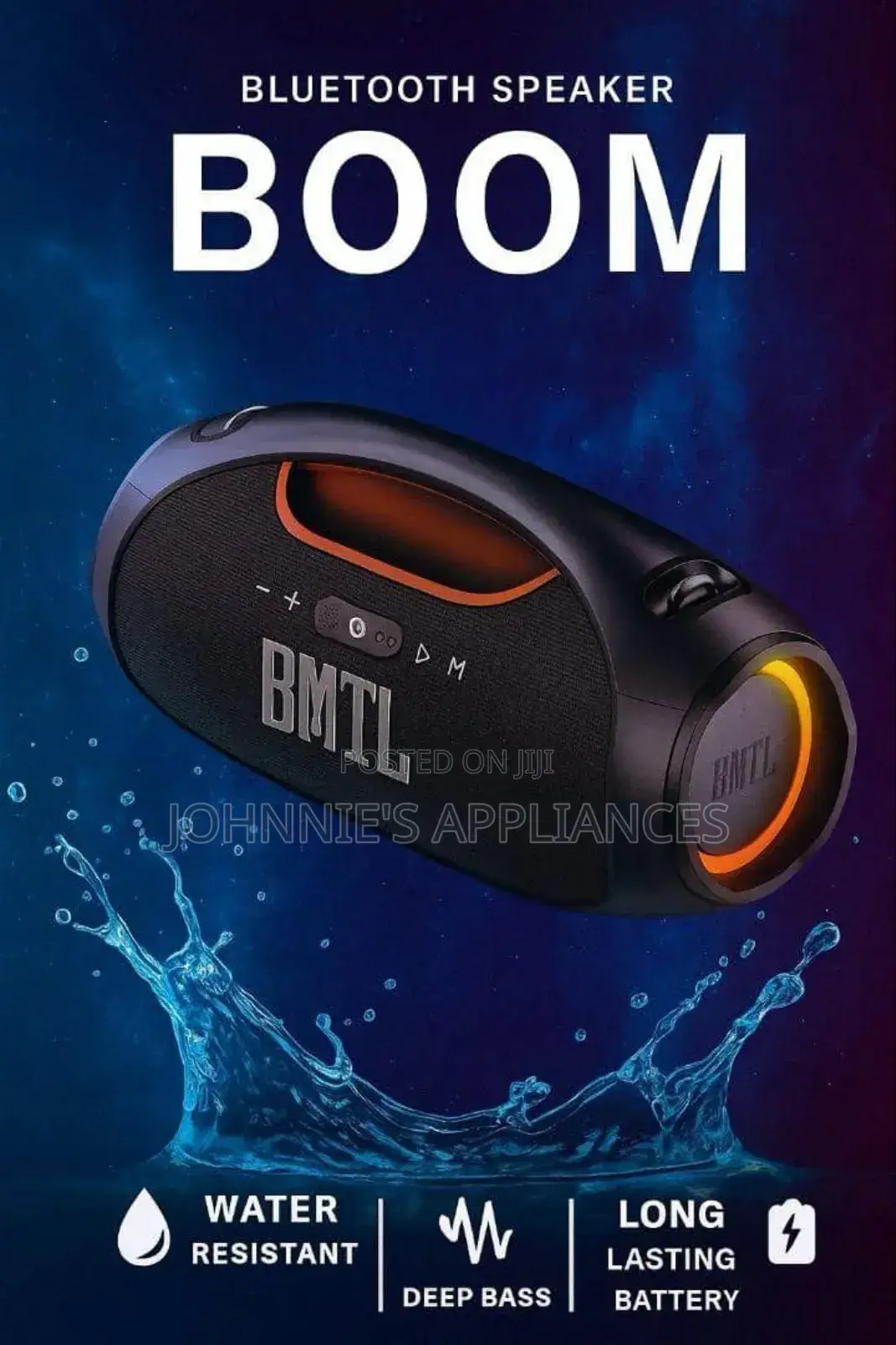 BMTL Potable Speaker Water Resistant Deep Bass