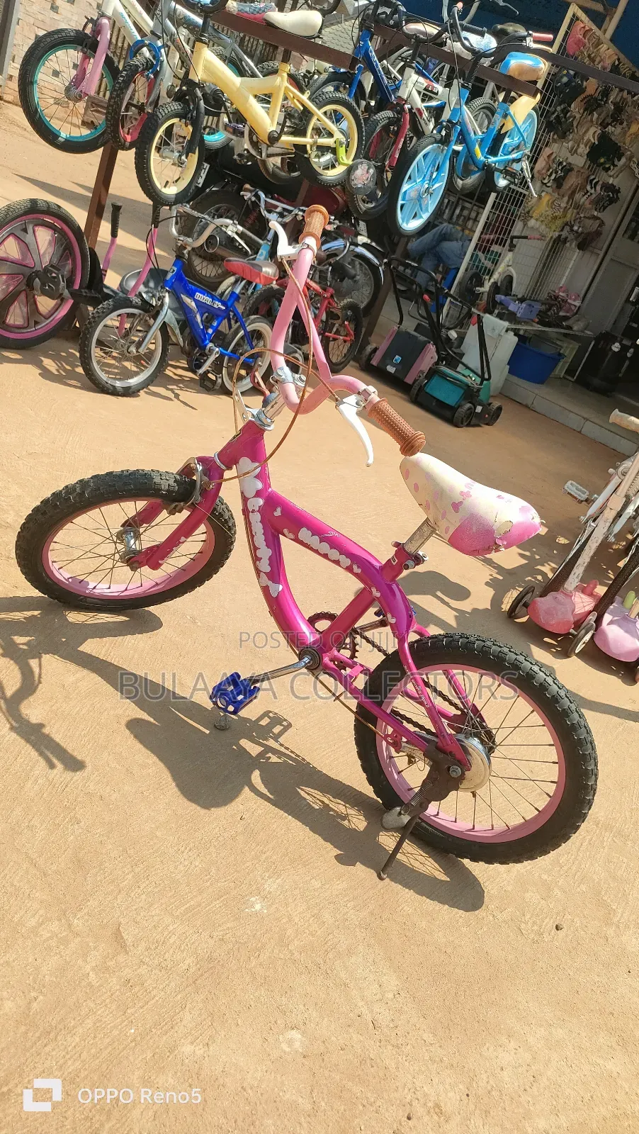 Happy Beauty Uk Used Children Bike, 16inches, 5-9yrs.