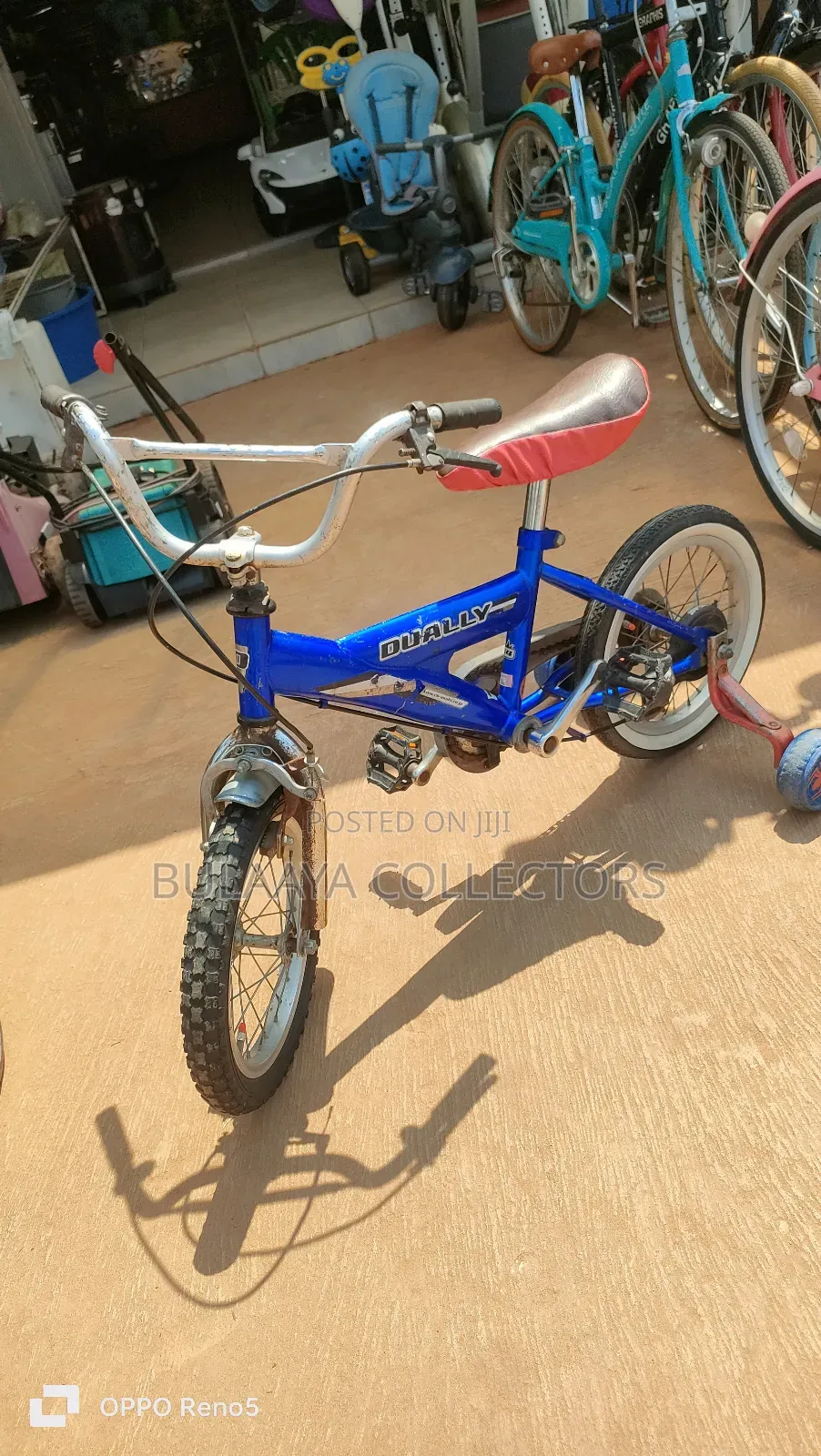 Japanese Dually Kids' Bicycle With Training Wheels, 14inch, 2-5yrs.