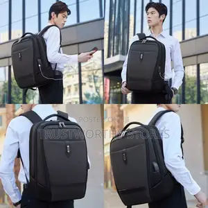 Black, Waterproof Laptop Backpack