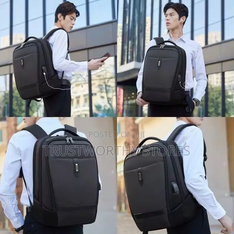 Black, Waterproof Laptop Backpack