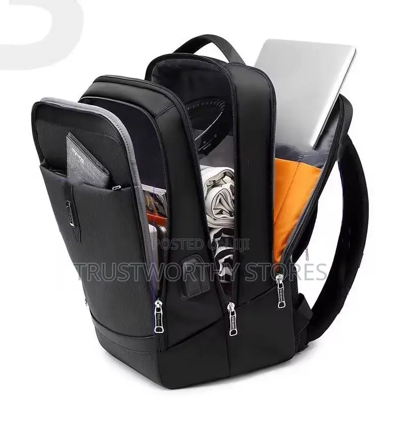 Black, Waterproof Laptop Backpack