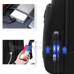 Black, Waterproof Laptop Backpack