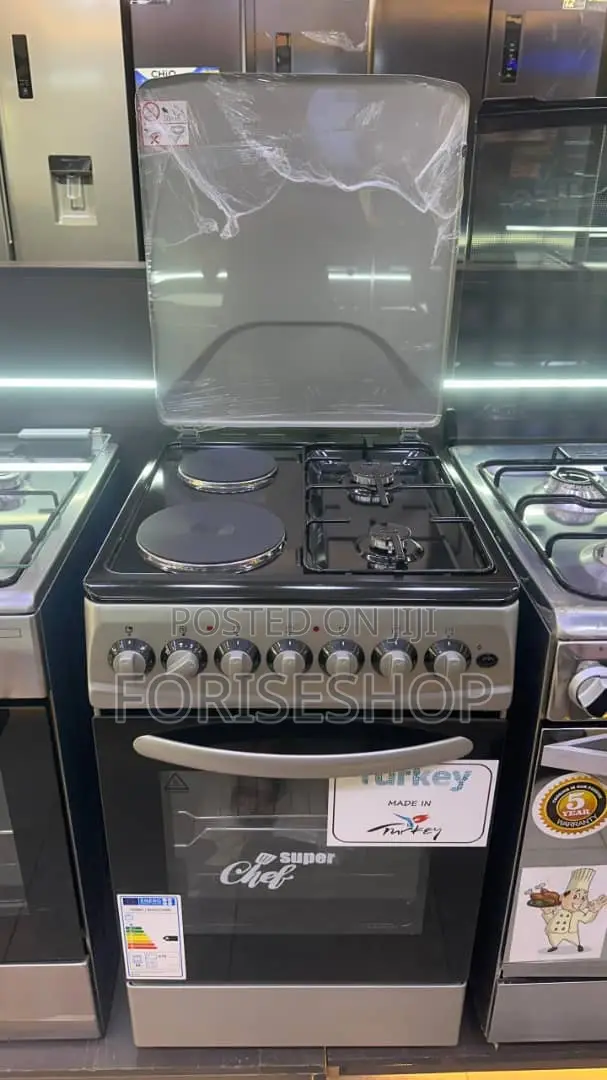 Super Chef 2 Gas 2 Electric Cooker (60*50)Cm