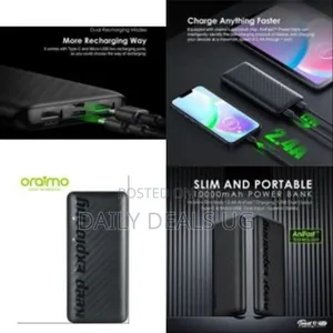 Oraimo Toast 10 Flash 10000mah 2.4a Max Fast Charging Portable