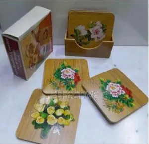 6pcs Coasters With Stand