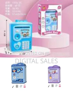 Electronic Piggy Bank, Automatic Money Insert, Bills, Coins, Piggy