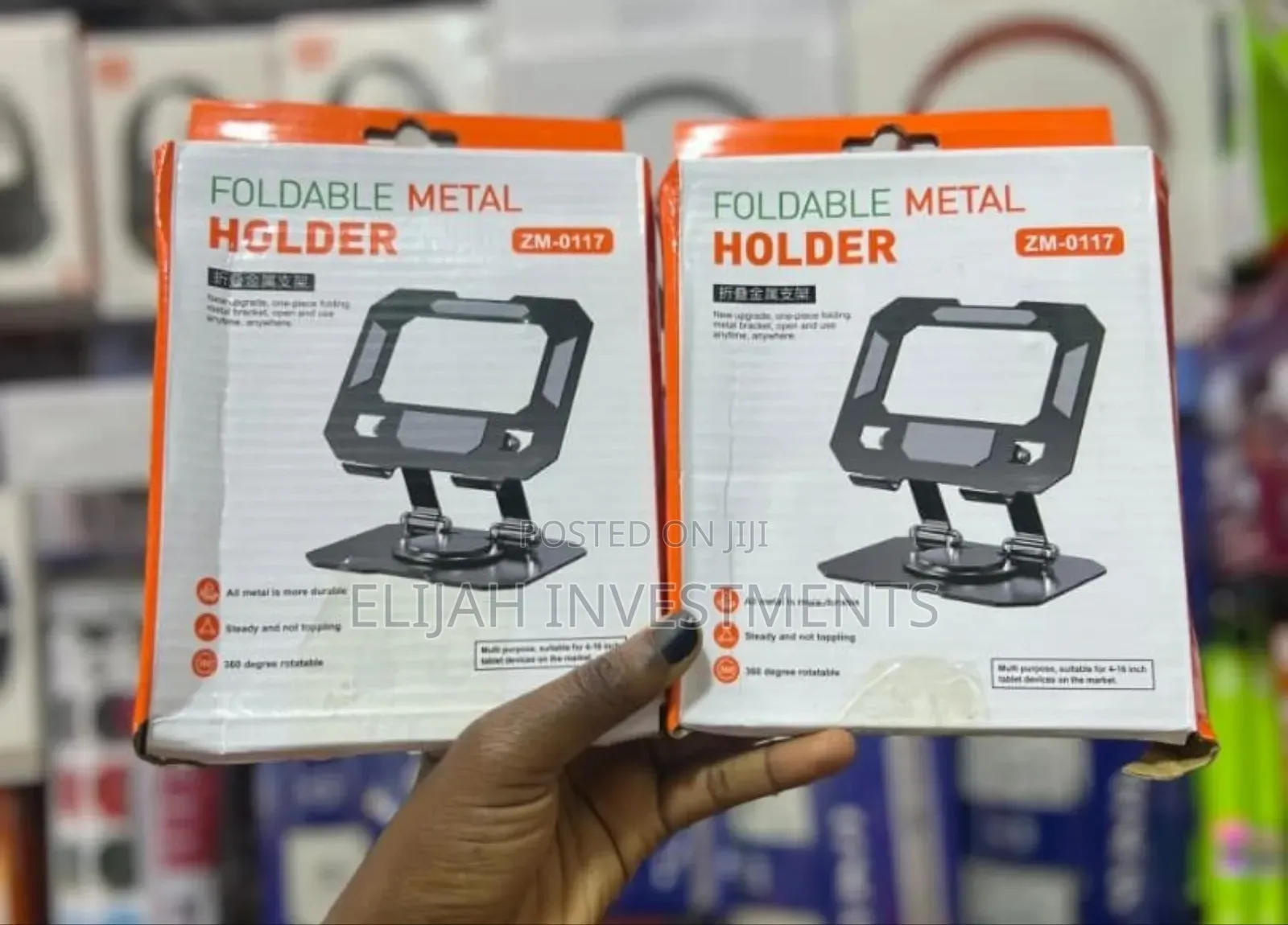 Tablet and Phone Holder,Metal and Foldable