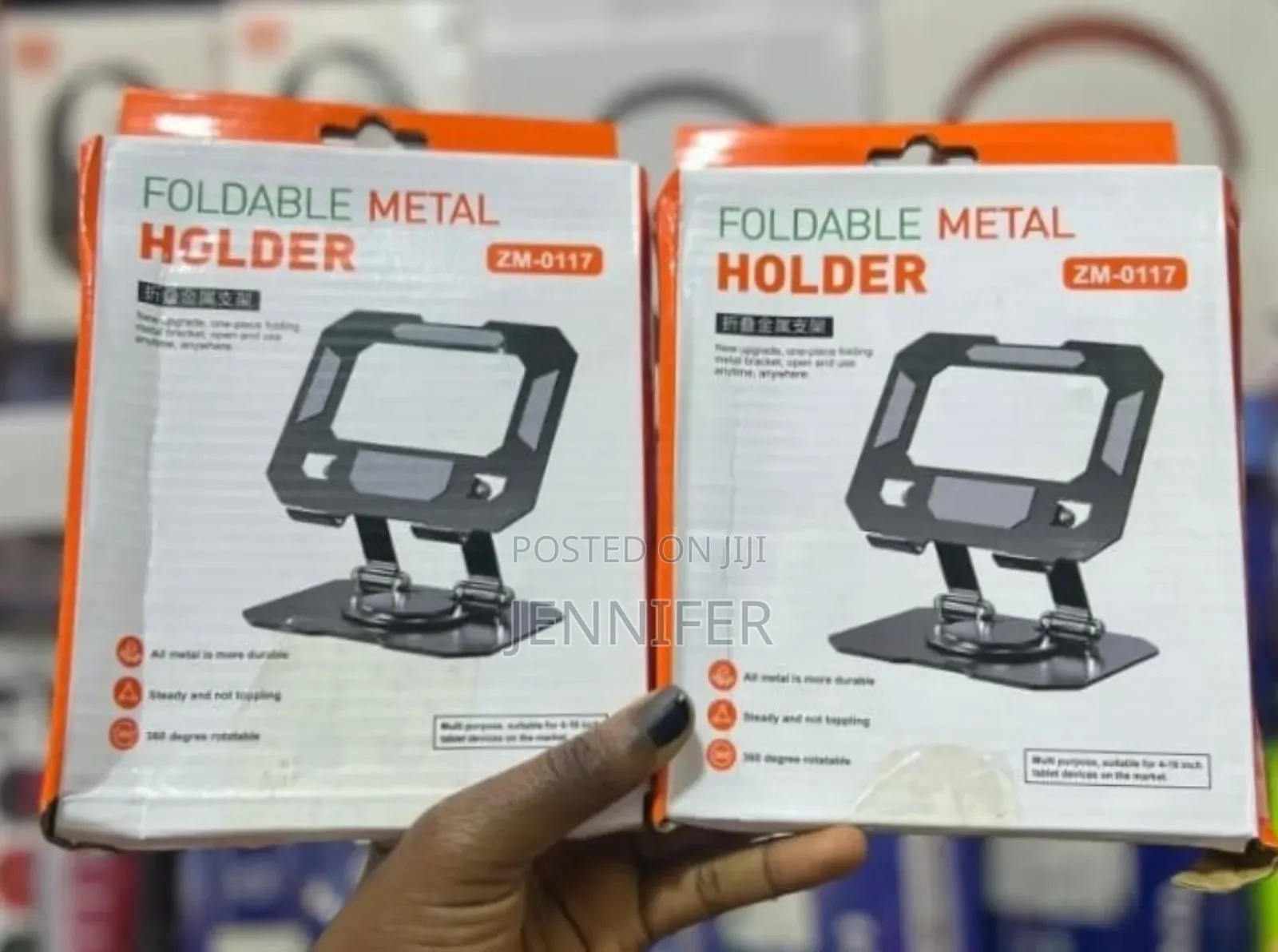 Tablet and Phone Holder,Metal and Foldable